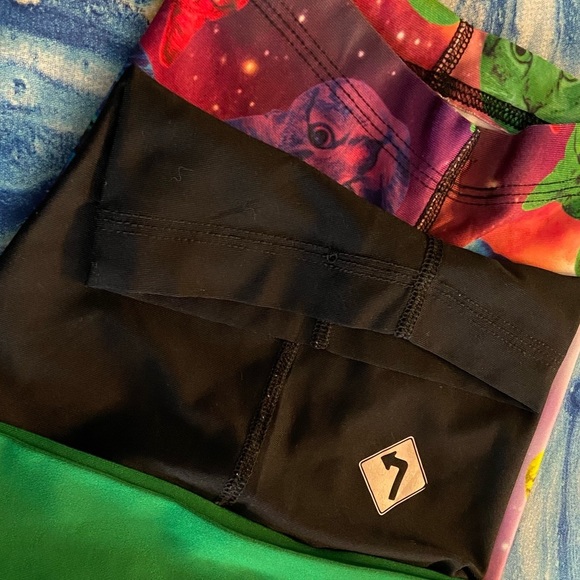 🐈‍⬛CoolFeline Or🙀BADDKittyVibes Pre-Loved Stretchy Shorts Sz-M/L Kids or XS Jrs. - Picture 2 of 16